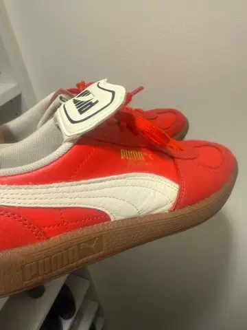 PUMA 오렌지/화이트 스니커즈