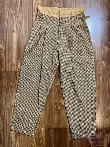 미스터 젠틀맨 MR.GENTLEMAN 레이어드 체크 팬츠