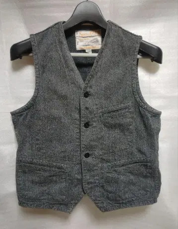 SUGAR CANE 블랙 코버트 워크 베스트 38