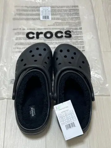 crocs 겨울 2025 바야 라인드 크로그 보아 블랙