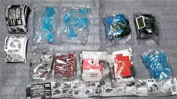 #4 캡슐 프라레일 레일/배경 부품 9개