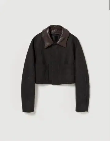 AURALEE 다크 그레이 크롭 자켓