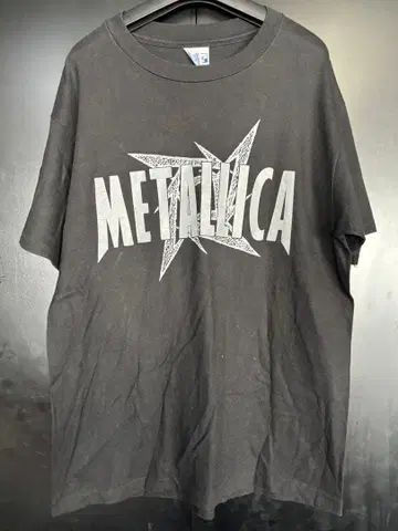 초레어 90'S 당시물 METALLICA T셔츠 빈티지 USA제 L