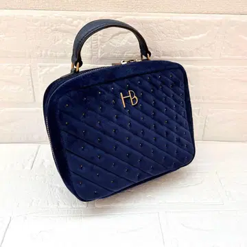 Henri Bende 헨리벤델 파티 백 벨벳 네이비