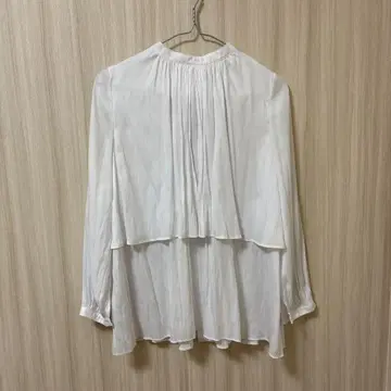 [ 거의 미사용 ] PLST 2way 쉬폰 블라우스