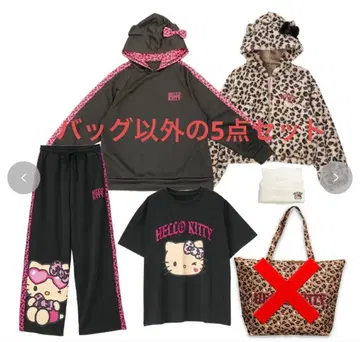 여성용 헬로키티 해피백 5종 세트