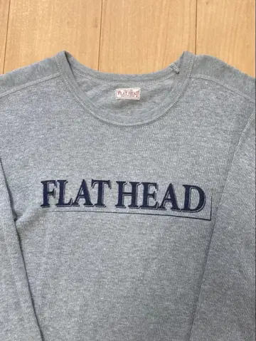 FLAT HEAD 그레이 긴팔 티셔츠 사이즈 40