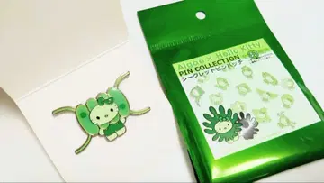 오사카 만국 박람회 일본관 헬로키티 핀 배지 조류 토게이카다모