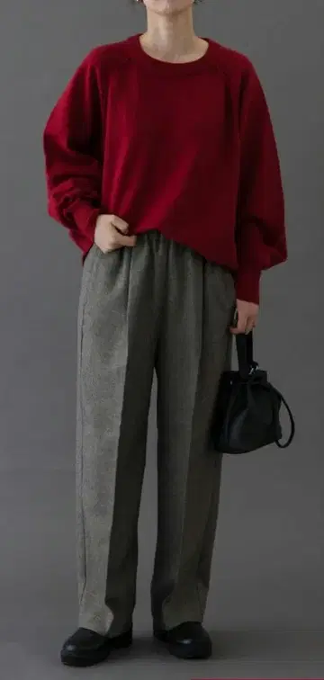 FORK&SPOON 울라이크 트윌 이지 팬츠 S 그레이