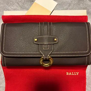 BALLY 다크 브라운 장지갑 새상품 미사용 박스 있음