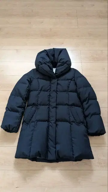 ef-de 에프데 네이비 다운 코트 숄카라 여배우 옷깃 9호 M