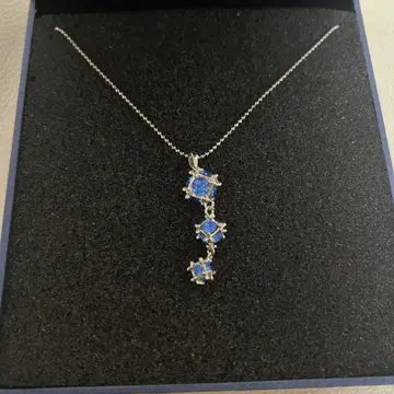 스와로브스키 파란 목걸이
