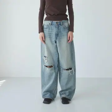 새상품 SeaRoomlynn Crash 루즈 와이드 SRN05 25인치