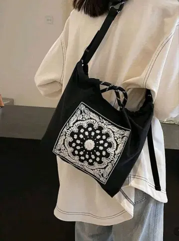 자수 디자인 토트백 미사용 새상품