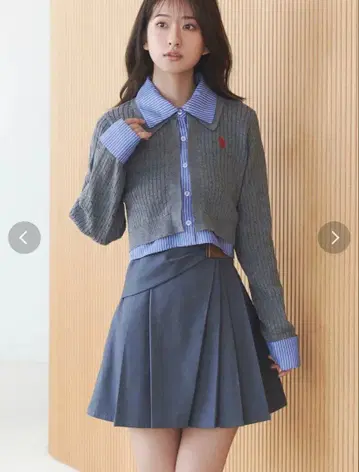 U.S. POLO ASSN. 별주 아지메 플리츠 치마바지