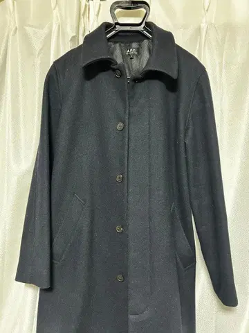 A.P.C. 네이비 스텐카라 코트 S