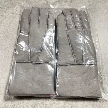 새상품 [ 21cm ] 쿠로다 양가죽 무스탕 그로브 그레이 계열 장갑