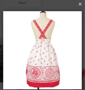 새상품급 Meissen Jacquard Apron JSK 마이센 자카드