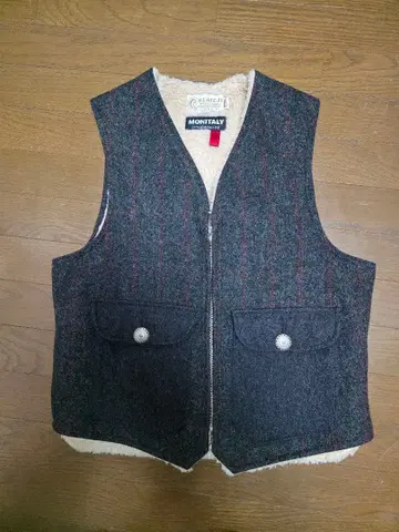 MONITALY 울 베스트 M 사이즈 그레이 계열