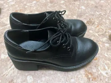 [새상품급] ABC 셀렉 블랙 레이스업 통굽 신발 S 사이즈