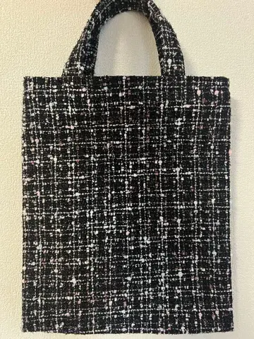 트위드 토트백