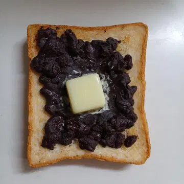 식품 샘플 오구라 버터 토스트 실측치수