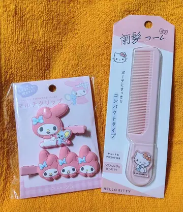 산리오 헤어 케어 2세트 헬로키티와 마이멜로디의 귀여운 헤어 잡화 세트