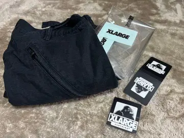 단종 XLARGE 블랙 면 팬츠