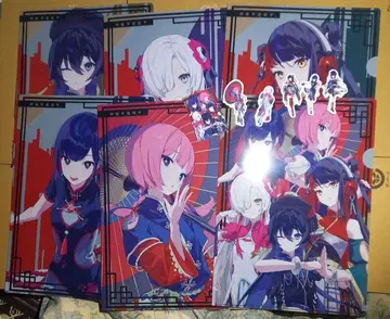 다이토 복권 신츠바키시 유흥중. J상 클리어 파일 스티커 세트 6종 2