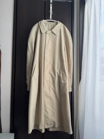 aquascutum 베이지 스텐칼라 코트