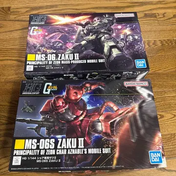 HG 샤아 자쿠와 자쿠 2개 세트