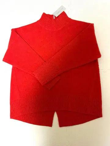 UNFILO 캐시미어 블렌드 하이넥 니트 오렌지