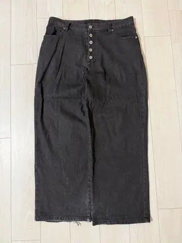 WISH FOR EVER 하트 디자인 와이드 데님