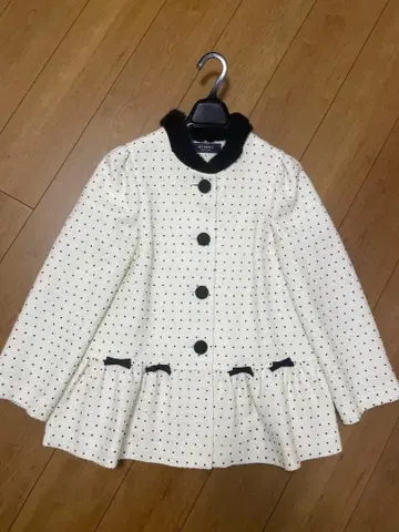 엠즈 그레이시 도트 페플럼 숏코트 42