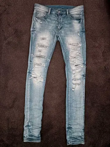 mnml 데미지 데님 30