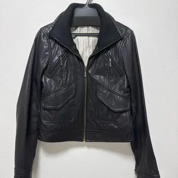 가죽 자켓 블랙 S