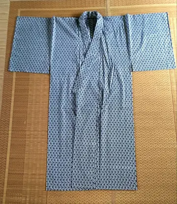 [ 남자 유카타 ] 네이비와 화이트의 기하학 패턴 유카타