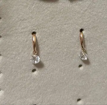 츠츠미 K10 PG 큐빅 귀걸이