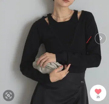 &.NOSTALGIA 앙상블 풀오버 블랙