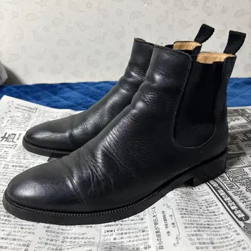 EDIFICE 에디피스 사이드 고어 부츠 천연 가죽