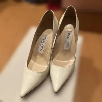 JIMMY CHOO 화이트 하이힐 34