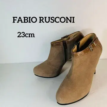 [ 새상품급 ] FABIO RUSCONI 스웨이드 부티 사이드 지퍼