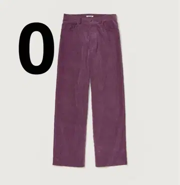 Auralee FINX CORDUROY PANTS Purple 0