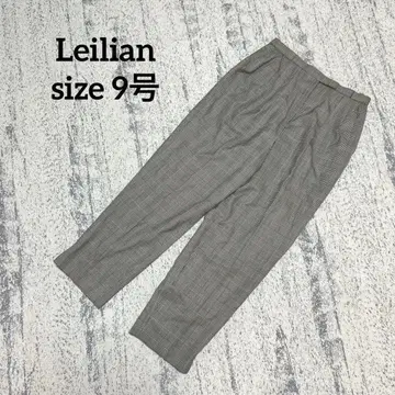 [ 레리안 ] 테이퍼드 팬츠 턱 센터 프레스 체크 9호 슬릿