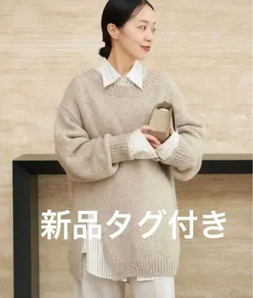 [ plage ] Alpaca mix slit 니트 택 포함 새상품