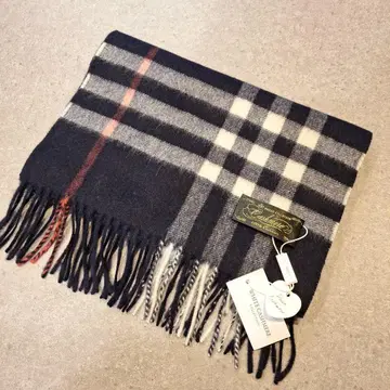 화이트 캐시미어 머플러 캐시미어 100%