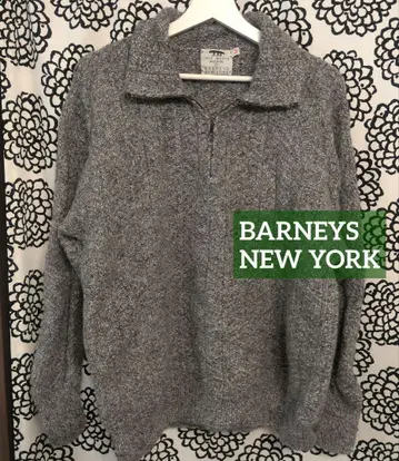 [바니스뉴욕] 90s 구제 니트 알파카 스웨터 M 그레이