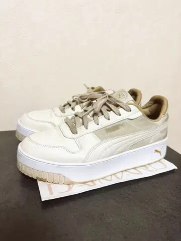 푸마 베이지 스니커즈 25cm