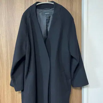 JOURNAL STANDARD 노카라 롱 코트 블랙