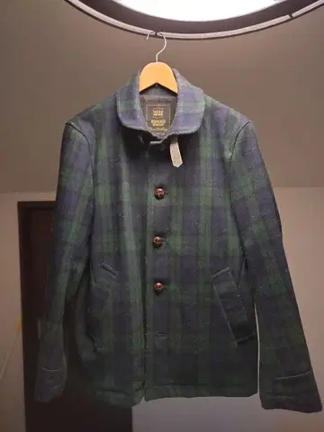 Beams 블랙워치 패턴 코트